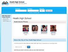 Tablet Screenshot of heathhighschool.org